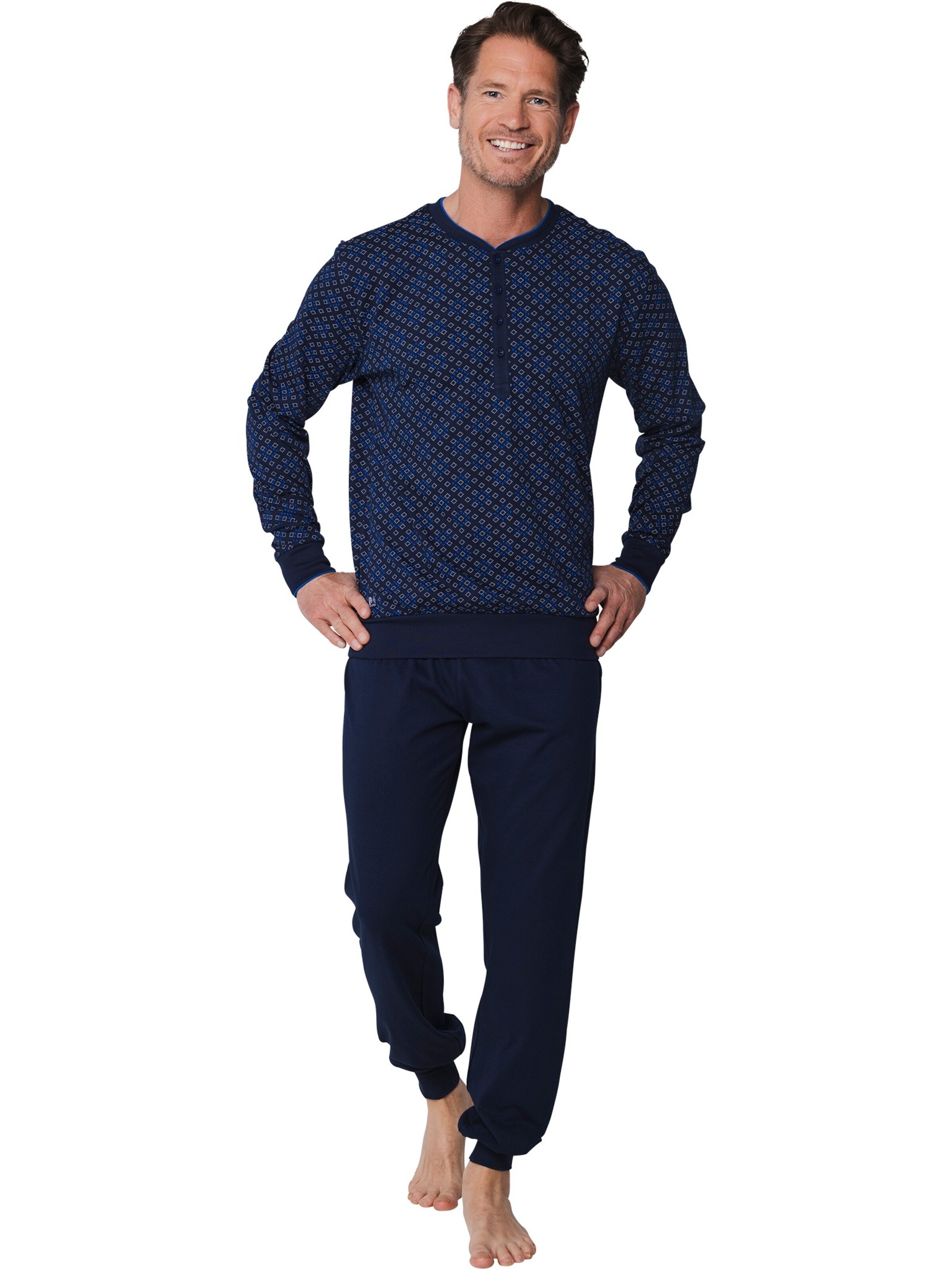Pastunette Pyjama lang in Blauw: voorkant