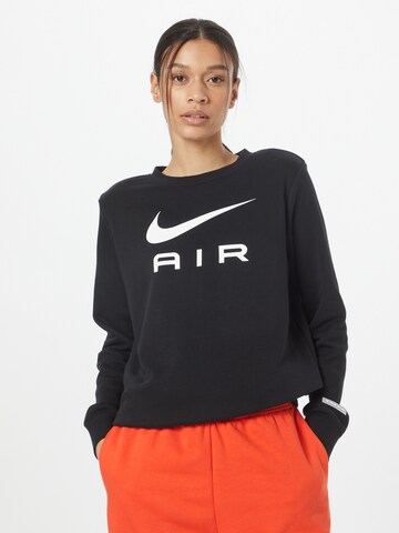 Nike Sportswear Μπλούζα φούτερ σε μαύρο: μπροστά