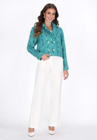 faina - Blazer em azul