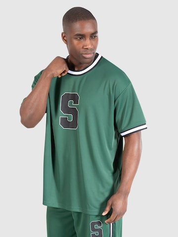 T-Shirt 'Triple Thrive' Smilodox en vert : devant
