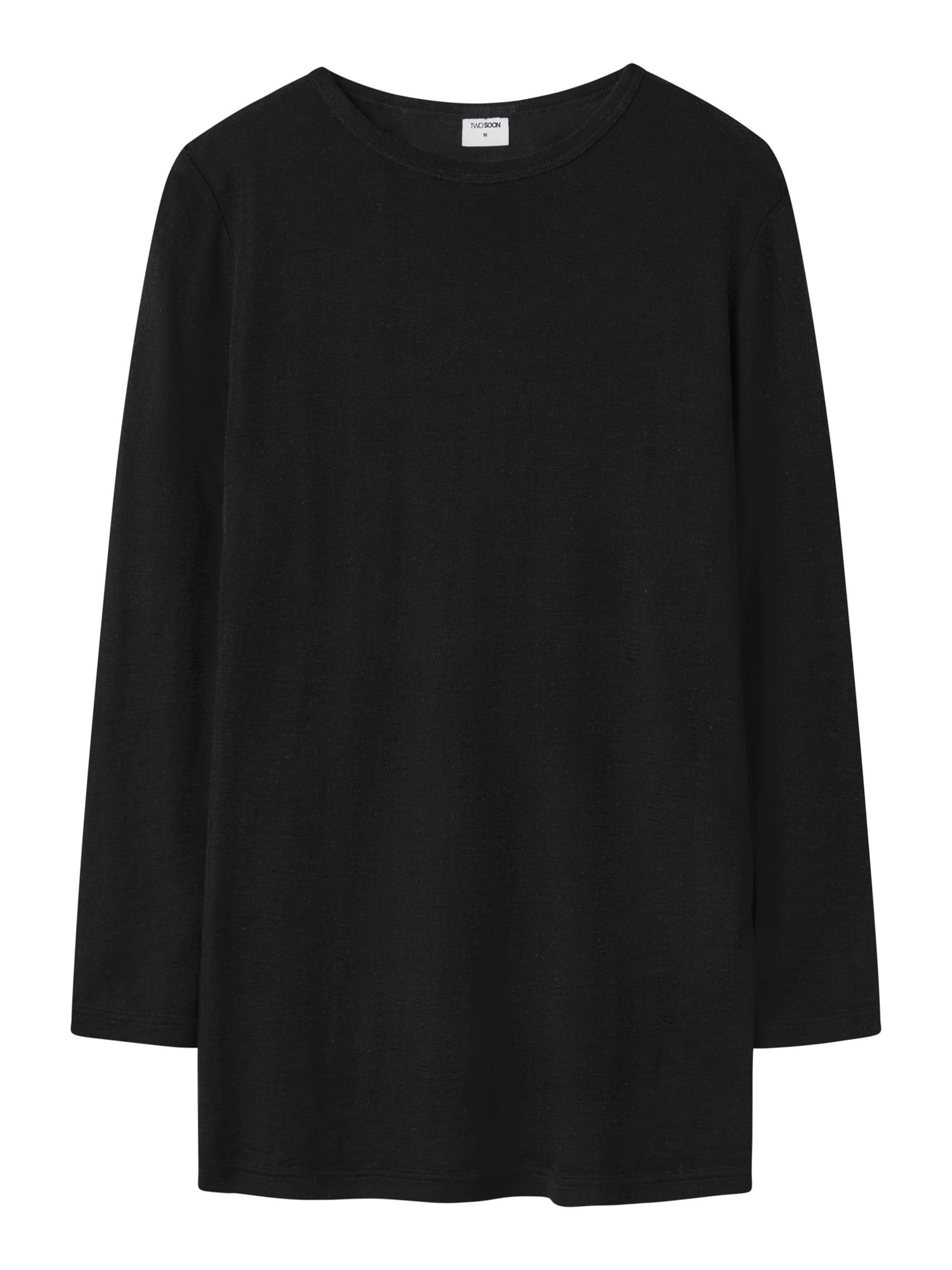 TWO SOON Sweater in Black: front