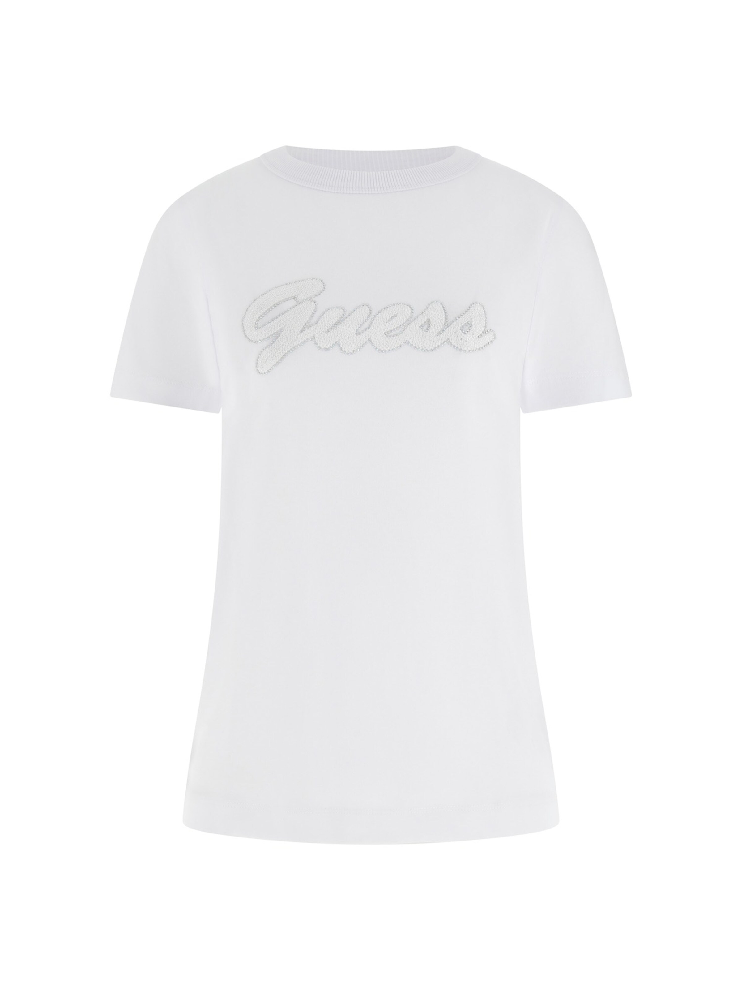 T-shirt GUESS en blanc : devant