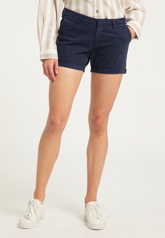 DreiMaster Vintage Slimfit Shorts in Blau: predná strana