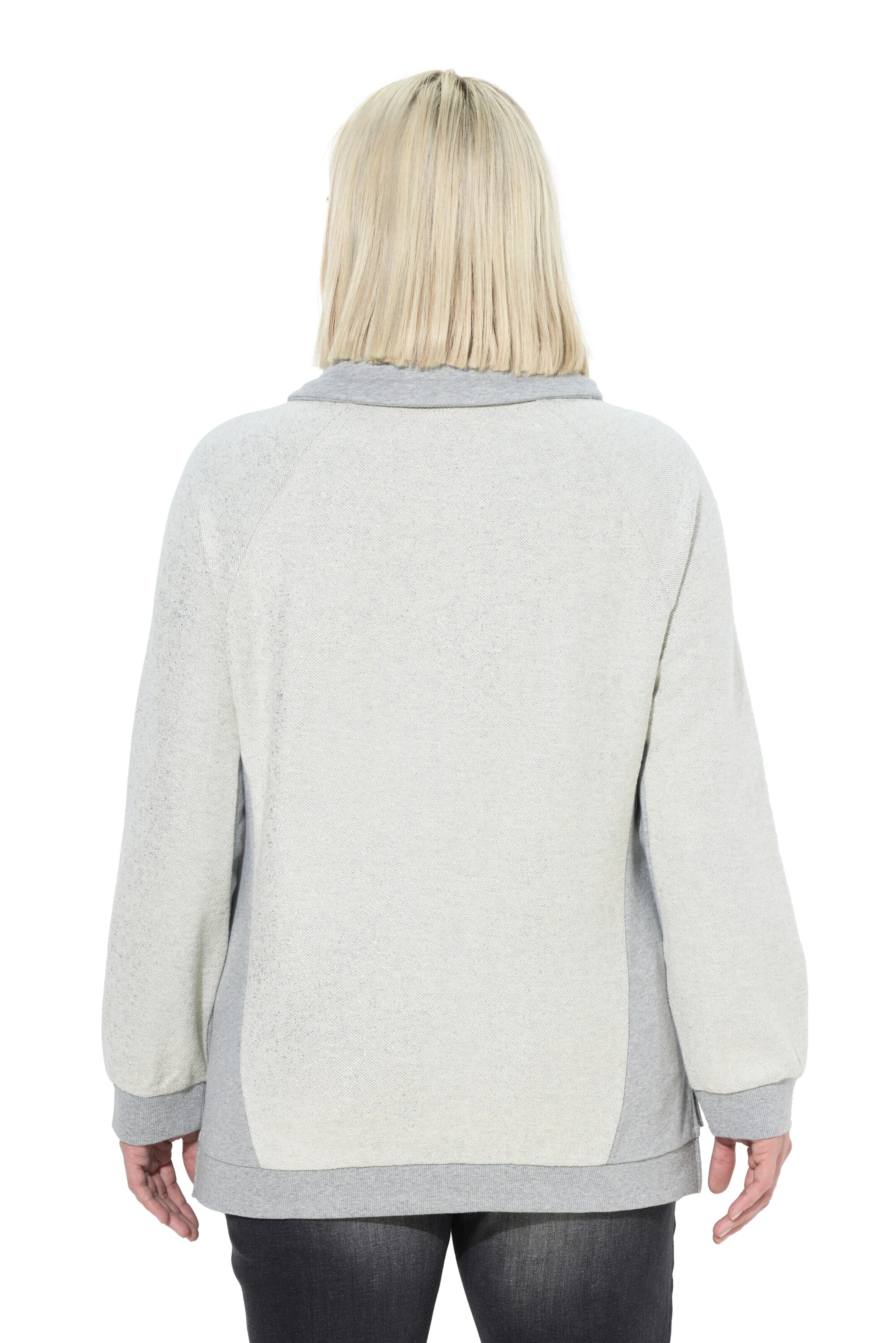 Ulla Popken Sweatshirt in Grijs