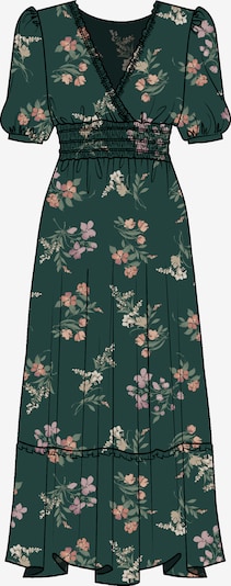 Apricot Watercolour Floral Maxi Dress ' ' in 34 in grün, Produktansicht