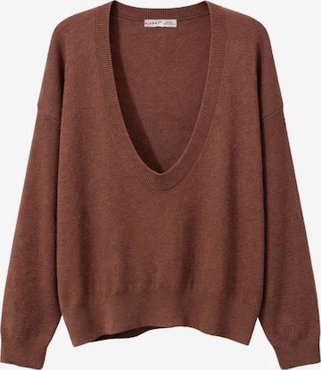 Pullover di MixRay in marrone: frontale