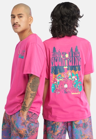 TIMBERLAND - Camiseta 'High Up In The Mountain' en rosa