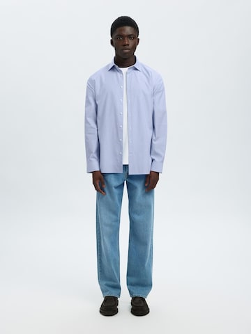 SELECTED HOMME Comfort fit Overhemd in Blauw