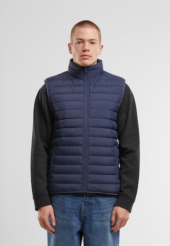 Gilet Urban Classics en bleu : devant