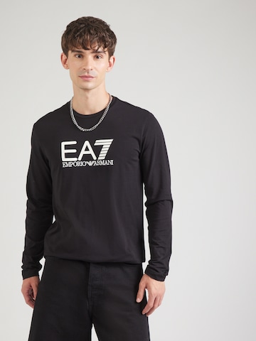 Tricou de la EA7 Emporio Armani pe negru: față