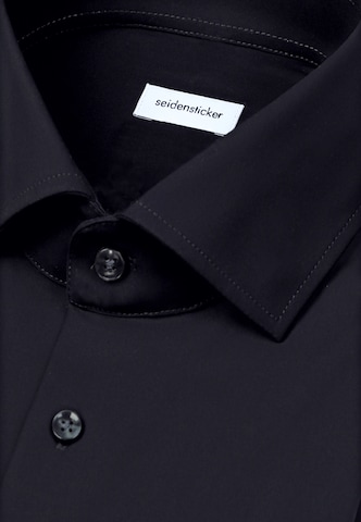 SEIDENSTICKER Slim fit Business shirt in Black
