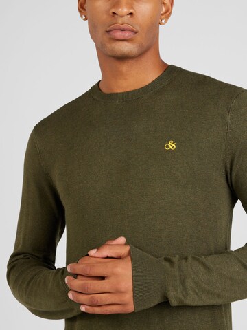 SCOTCH & SODA Pullover 'Essentials' in Grün