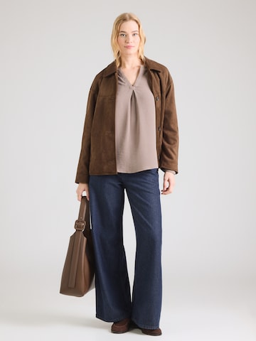 QS Bluza | rjava barva