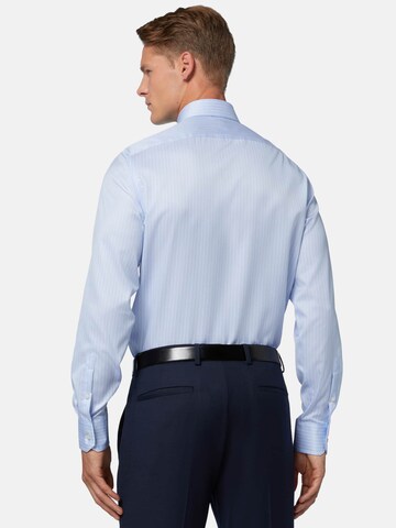 Coupe regular Chemise business Boggi Milano en bleu