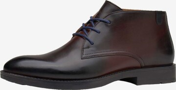Gino Rossi Lace-Up Shoes in Brown: front