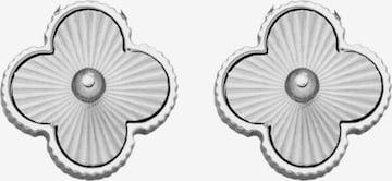 Boucles d'oreilles 'CLOVER LUXE' Cala Rose en argent : devant