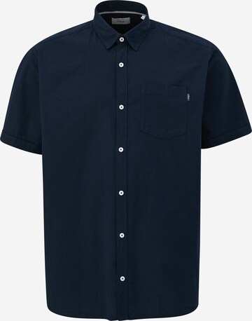 s.Oliver Regular fit Button Up Shirt in Blue: front