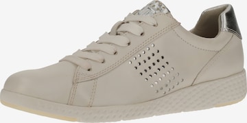 Baskets basses MARCO TOZZI en beige : devant