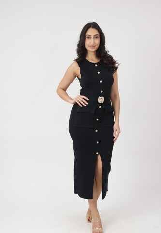 Abito in maglia di Elara in nero