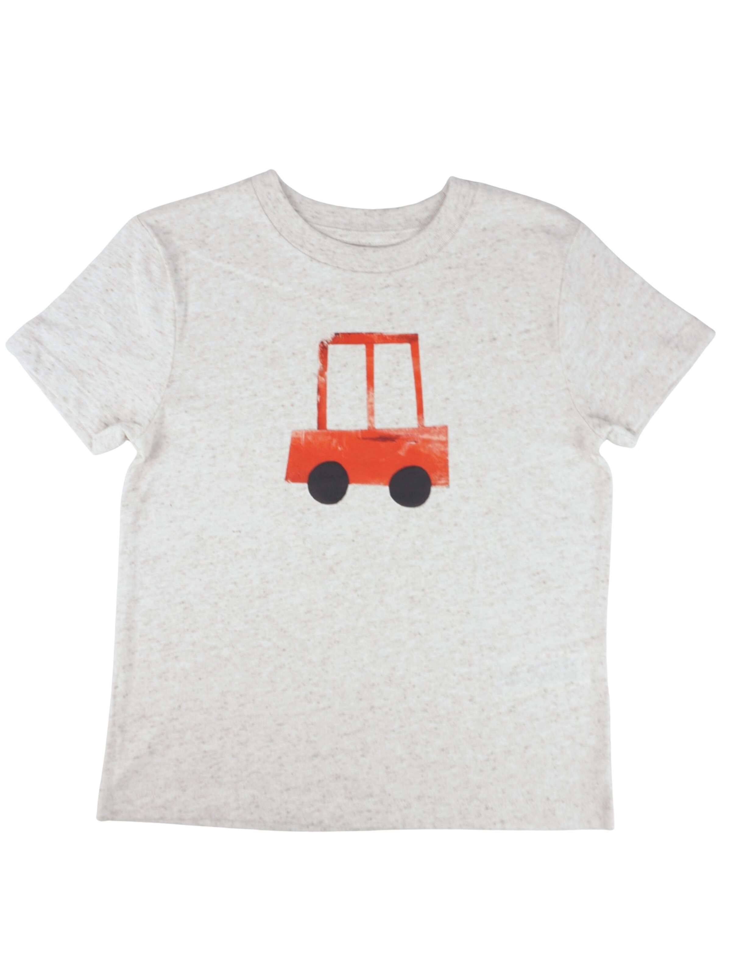 MelaDi Shirt 'Rotes Auto'‌‌‌‌‌‌‌‌ in Weiß: Vorderseite