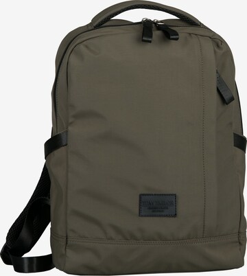 TOM TAILOR Backpack in Green: front