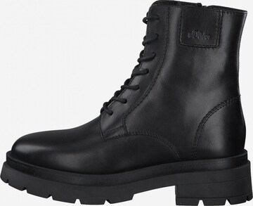 s.Oliver Lace-Up Ankle Boots in Black