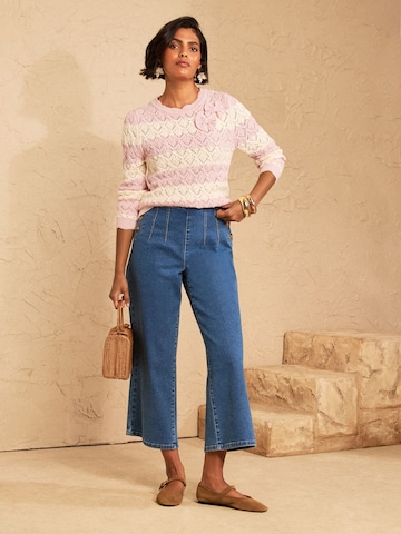 love & roses Sweater in Pink