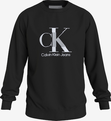 Calvin Klein JeansSweater majica - crna boja: prednji dio