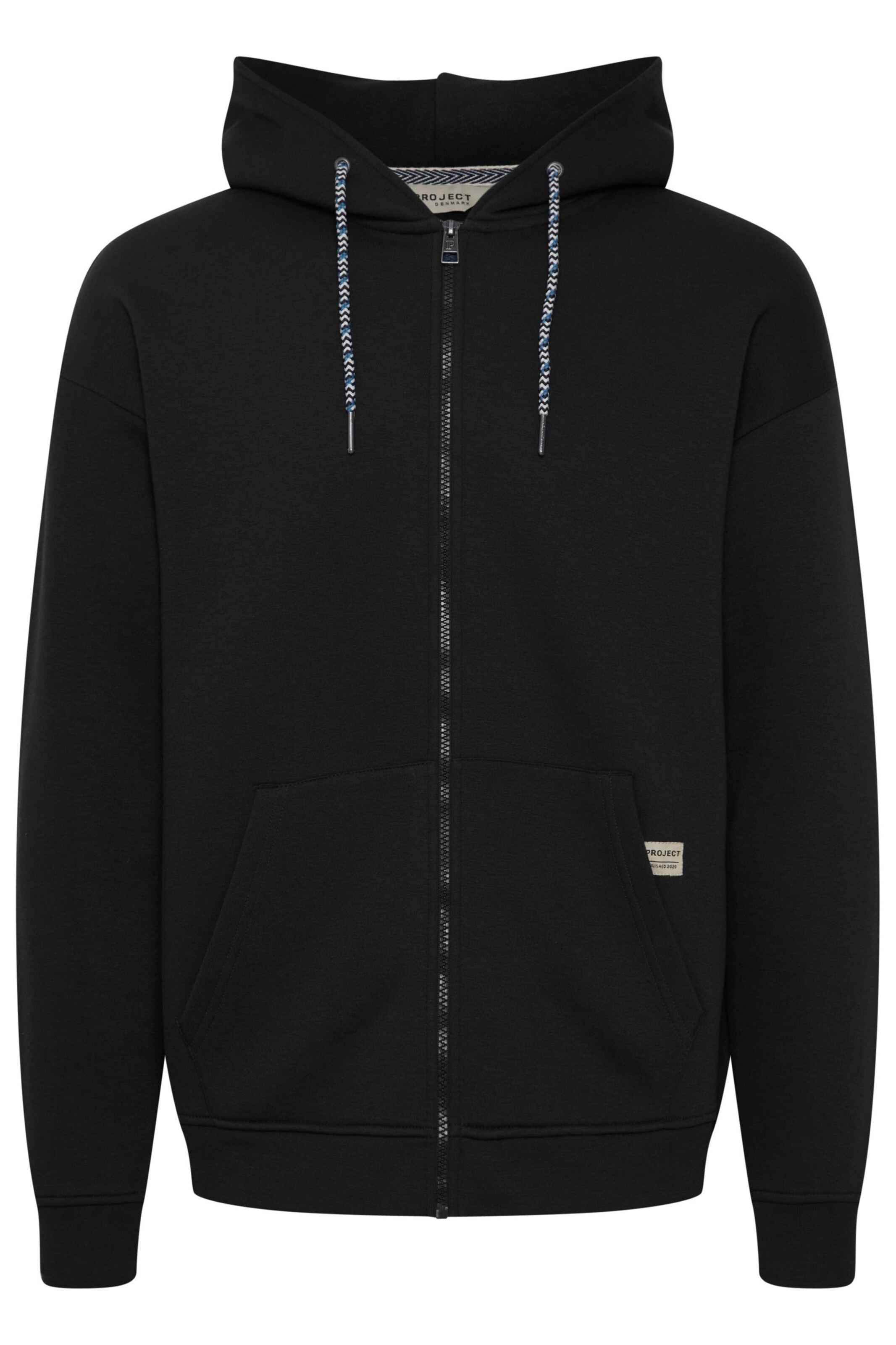 11 Project Zip-Up Hoodie 'Rob' in Black: front