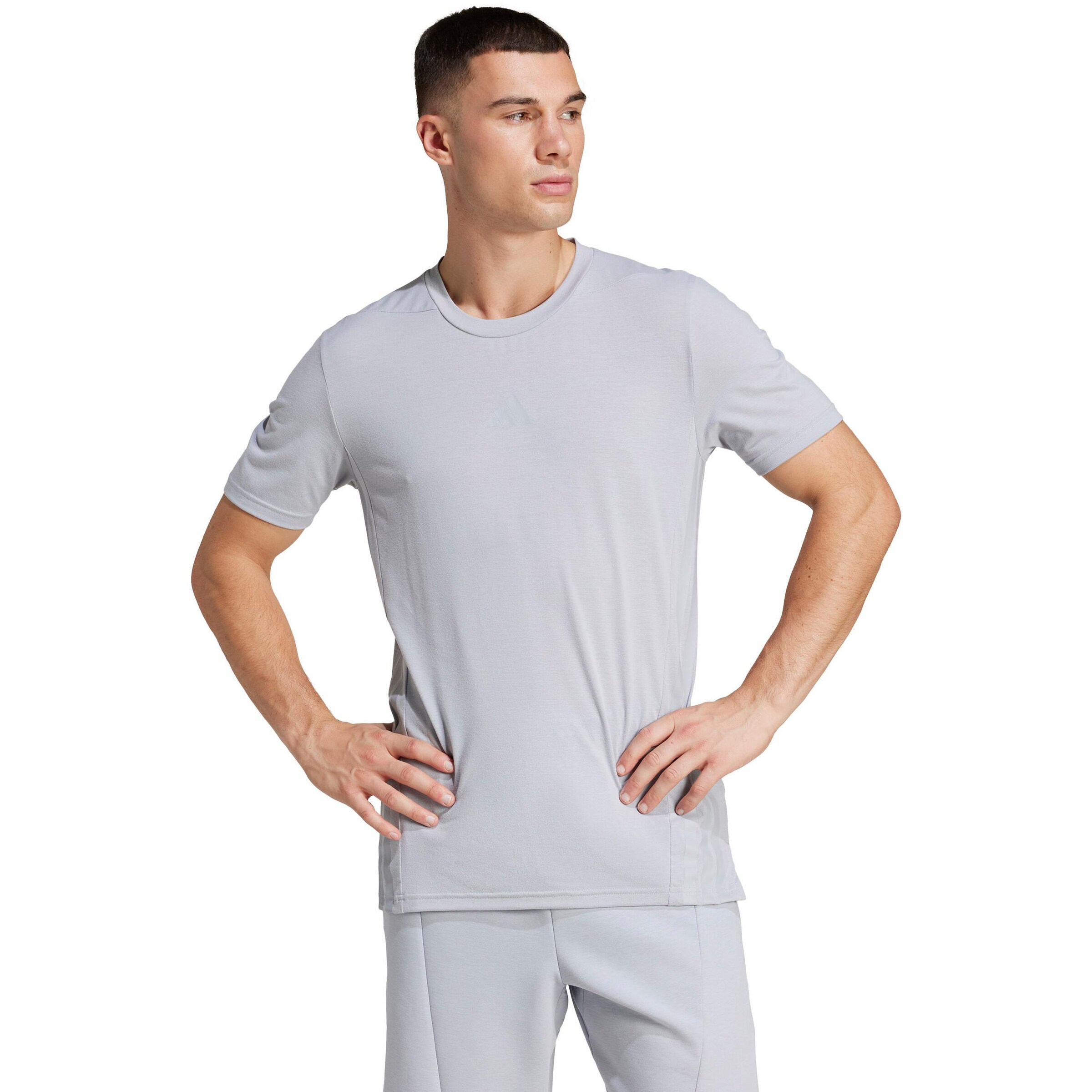ADIDAS PERFORMANCE Performance Shirt 'D4T' in Grey: front