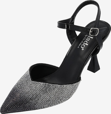 Palado by Sila Sahin Slingpumps 'Orat' in Zwart: voorkant