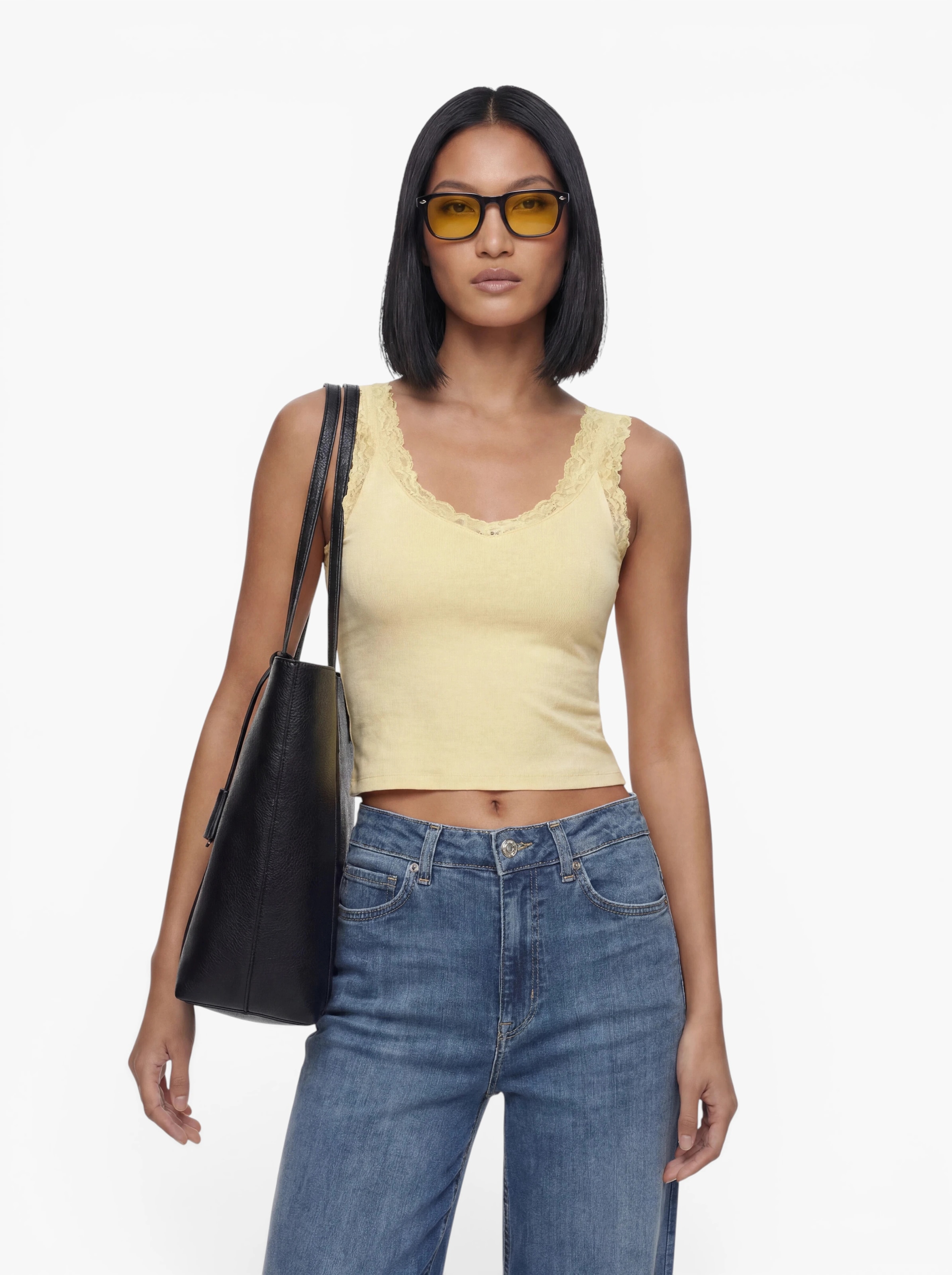 VERO MODA Топ 'VMRosa' в Желтый