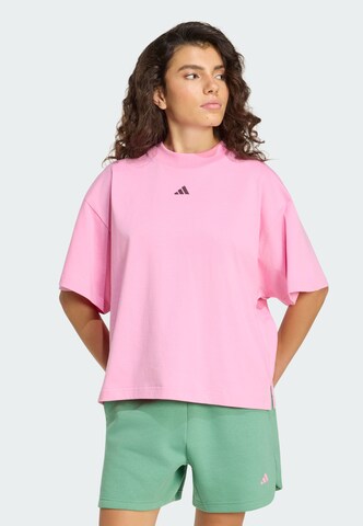 ADIDAS SPORTSWEAR Functioneel shirt '3-Stripes Studio' in Roze