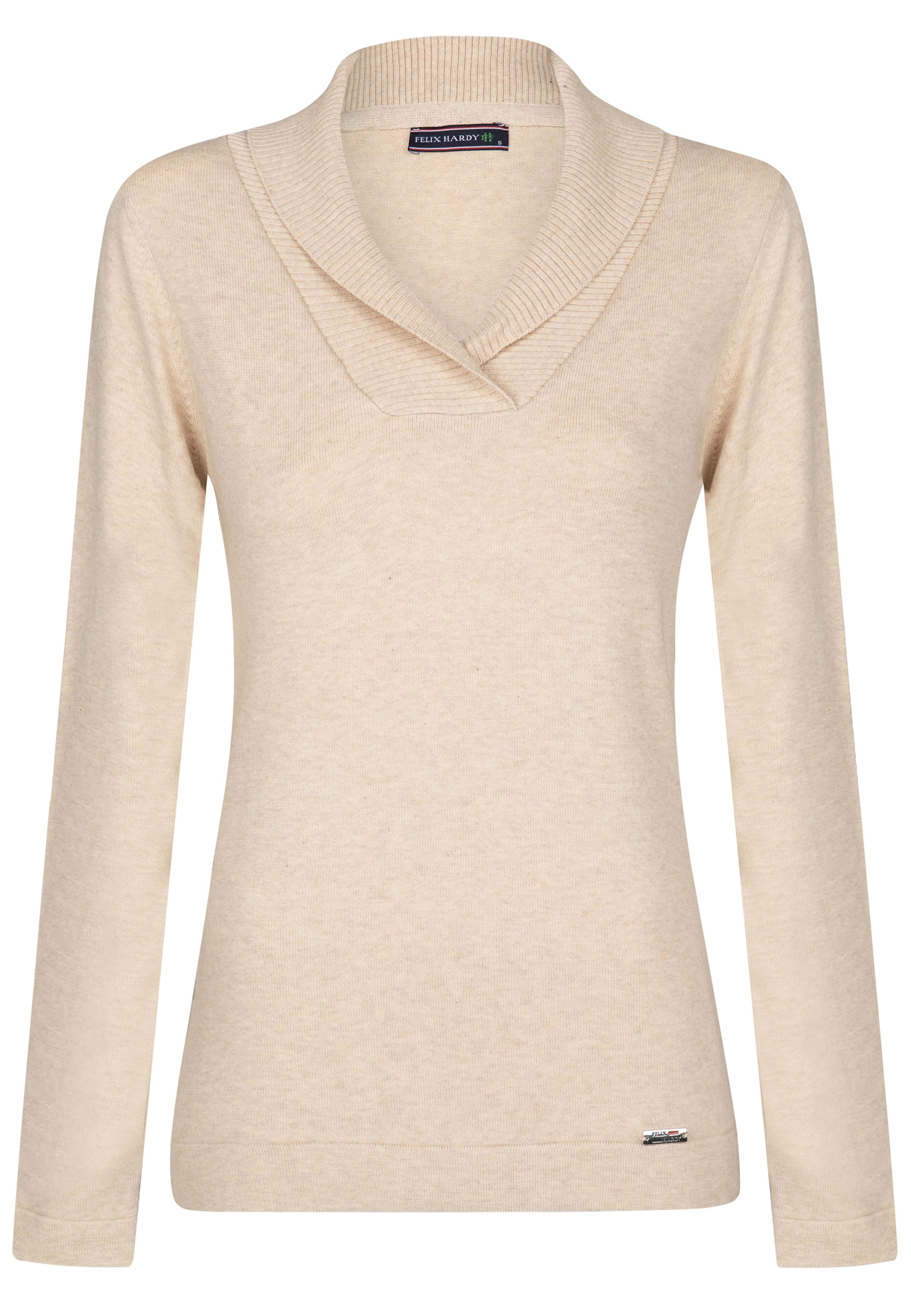 Pull-over Felix Hardy en beige : devant