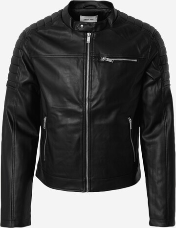 ABOUT YOU Between-Season Jacket 'Ruben' in Black: front