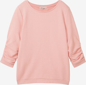 TOM TAILOR DENIM Sweatshirt in Pink: front