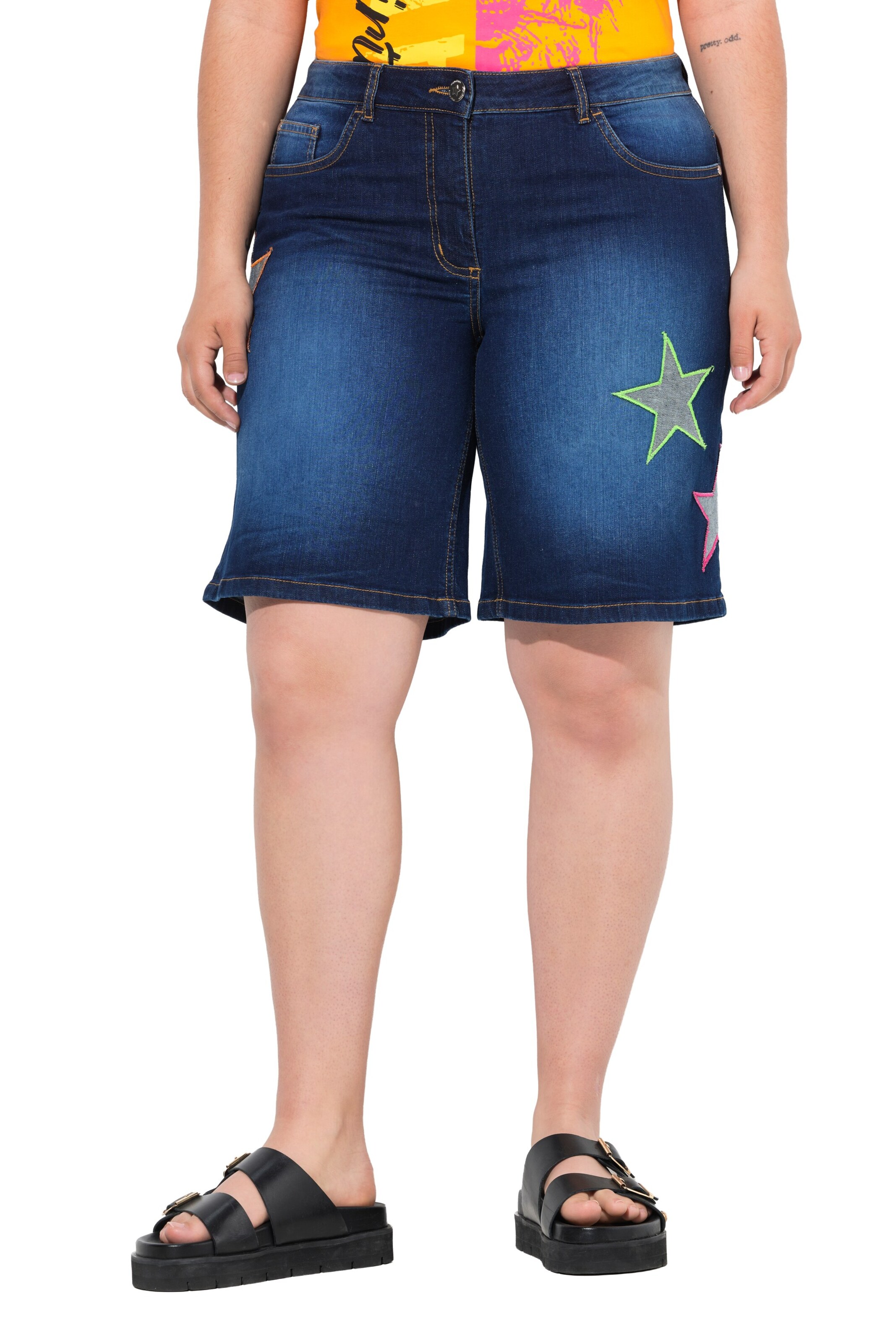 Angel of Style Loosefit Jeans in Blauw: voorkant