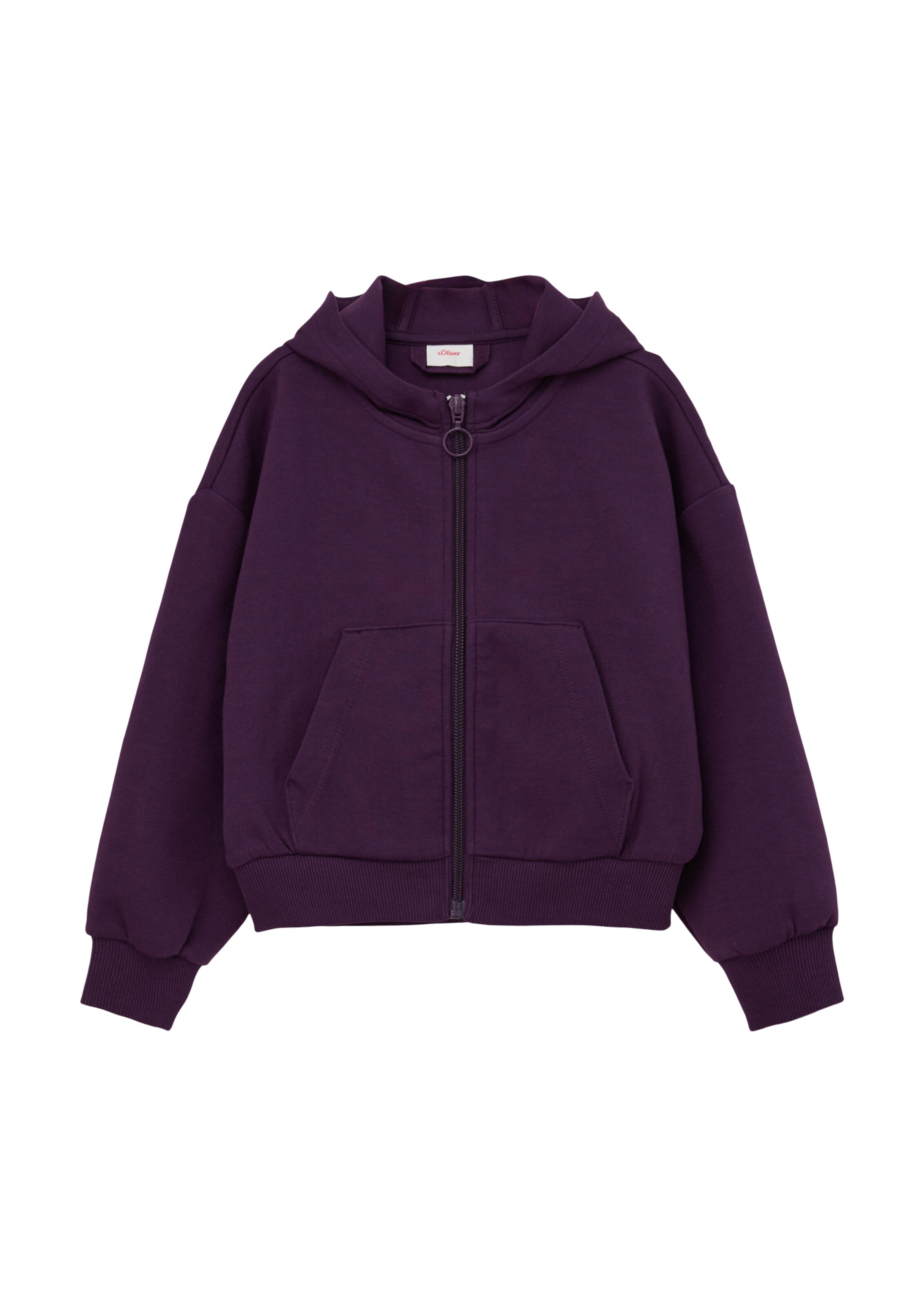 s.Oliver - Sudadera con cremallera en lila: frente