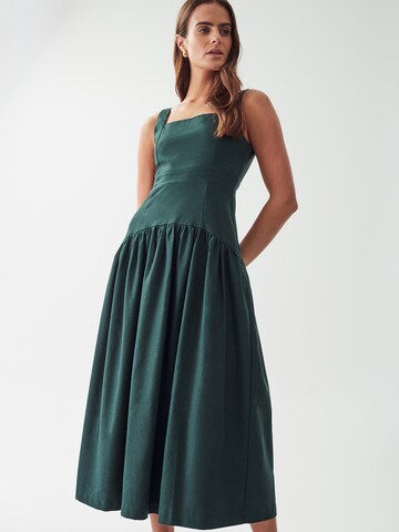 Willa Dress 'QIN' in Green: front
