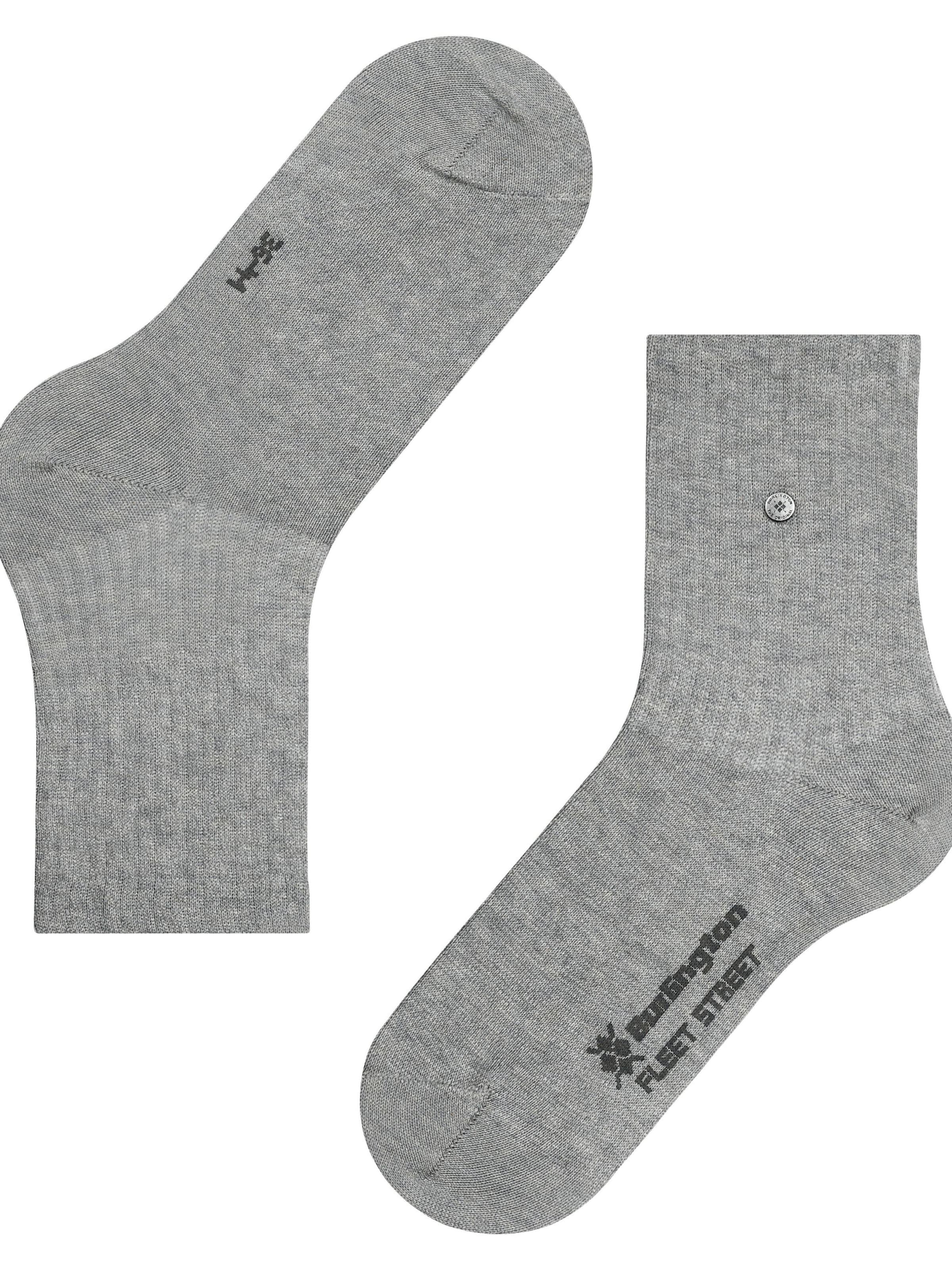 BURLINGTON Socks 'Fleet Street' in Grey
