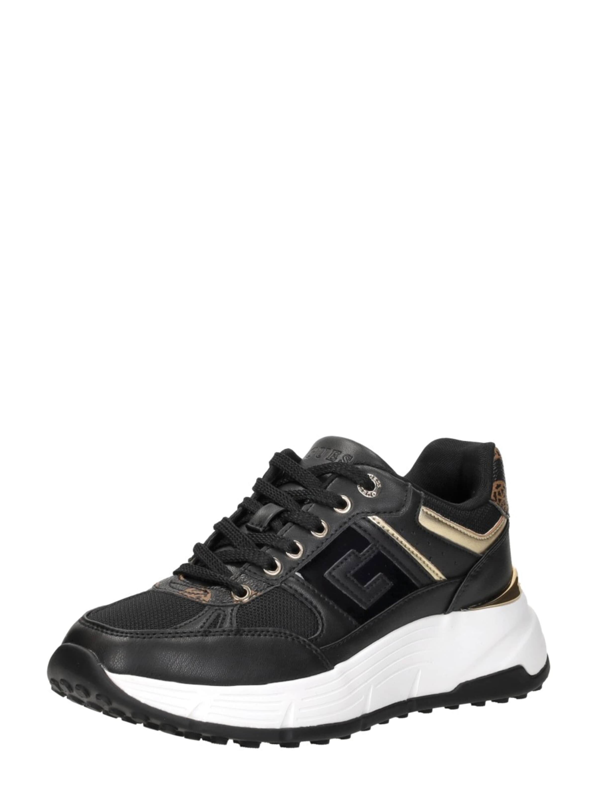Baskets basses 'Fonzi' GUESS en noir : devant