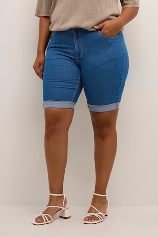 KAFFE CURVE Regular Jeans 'Vicka' in Blau