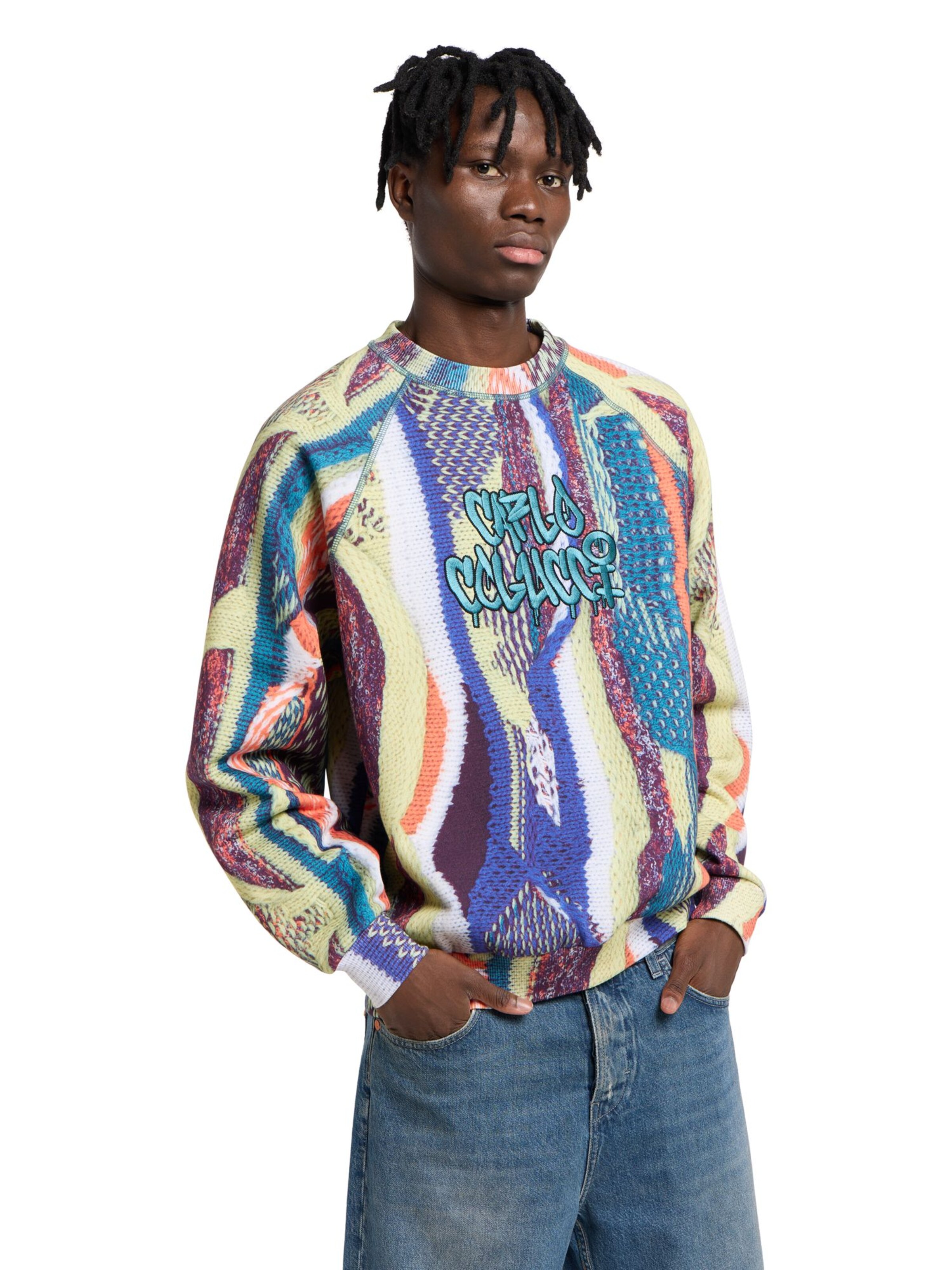 Carlo Colucci Sweatshirt 'Ettorelli' in Yellow: front