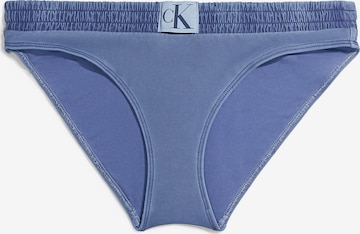 Bas de bikini Calvin Klein Swimwear en bleu : devant