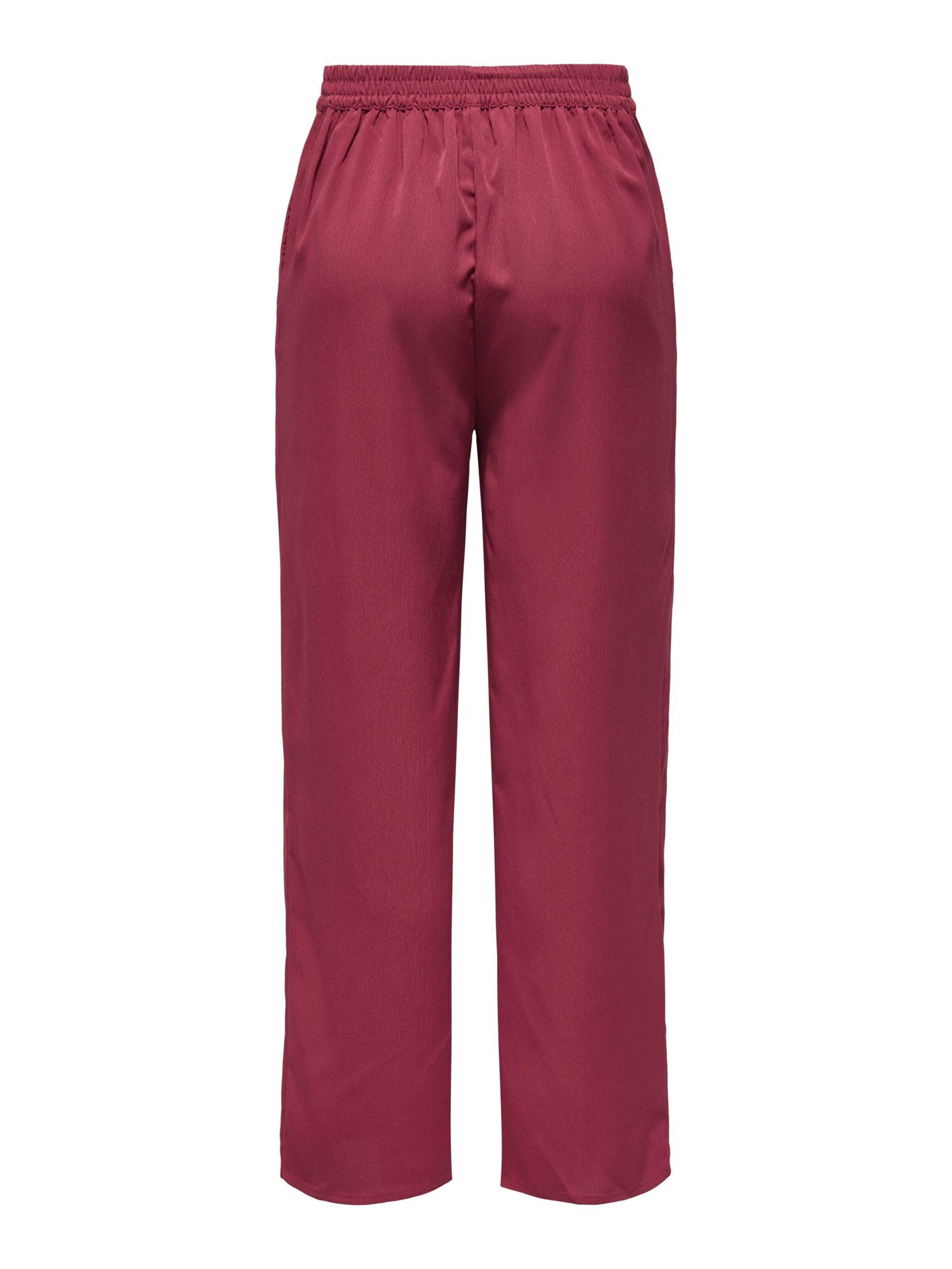 ONLY Wide leg Broek 'ONLNova' in Rood