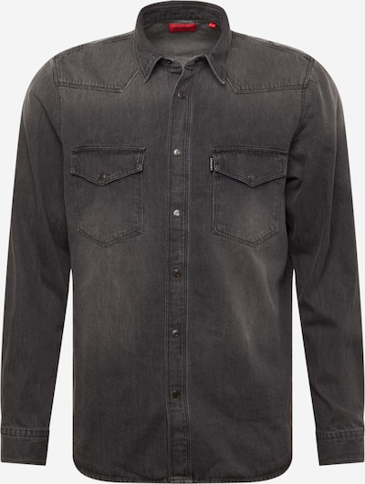HUGO Skjorta 'Elpaz' i svart denim, Produktvy