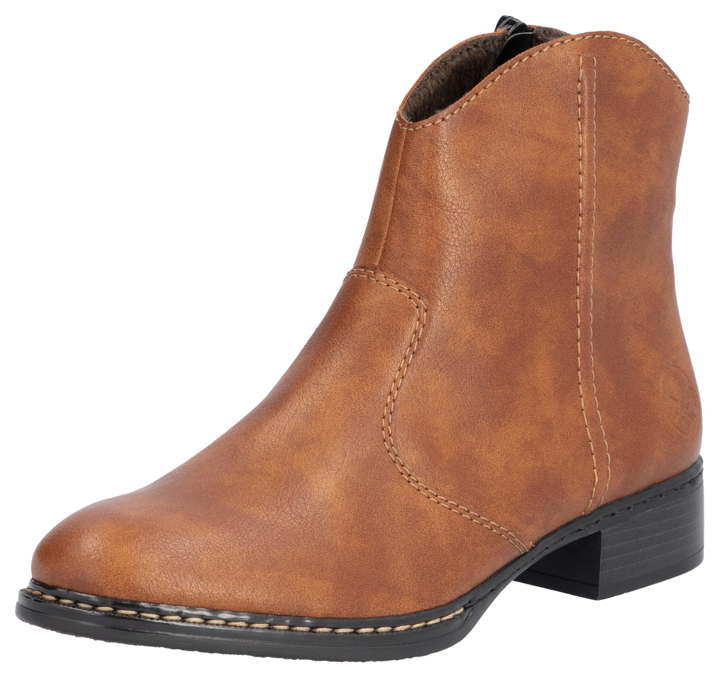 Bottines Rieker en marron : devant