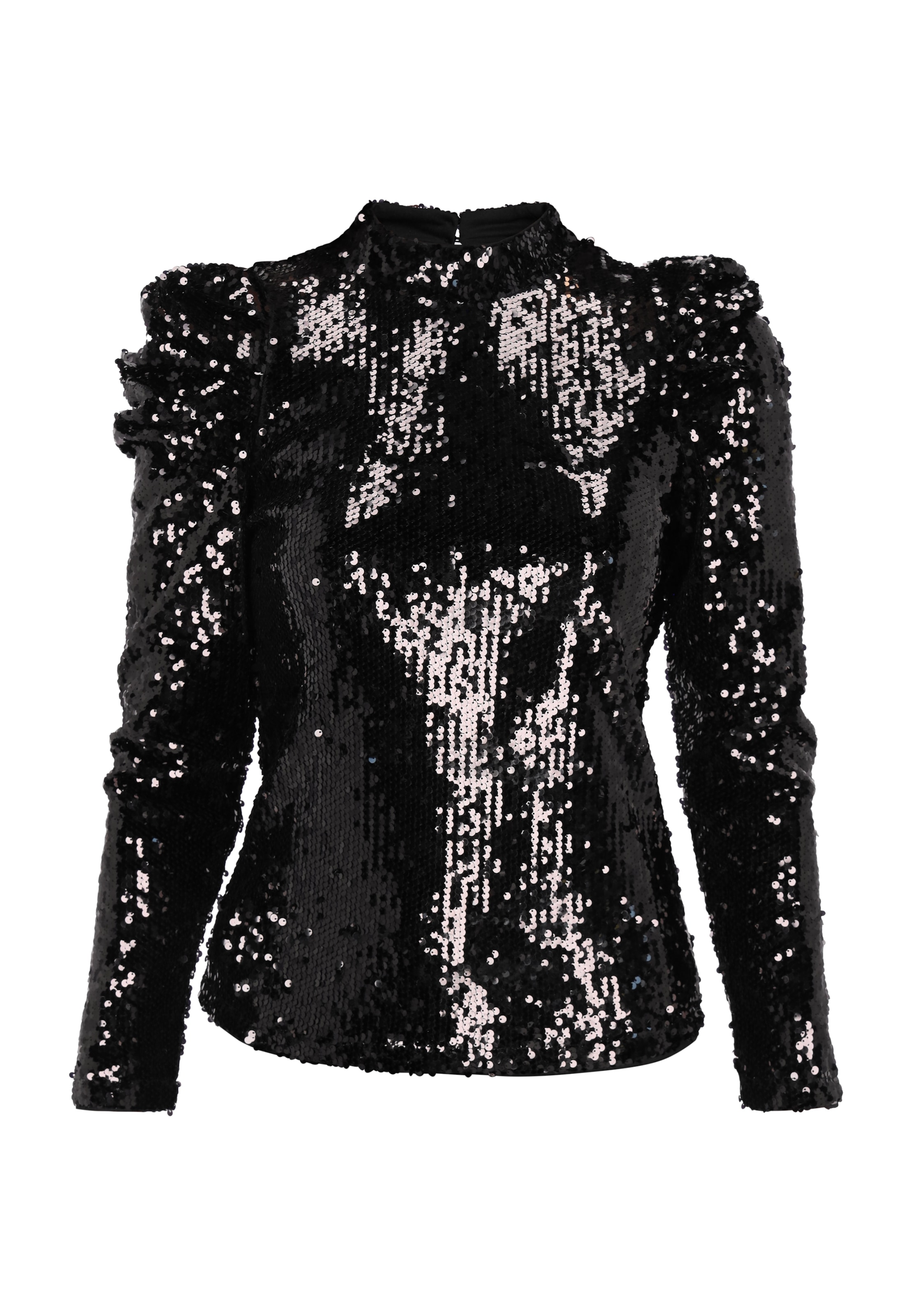 melns faina Blūze: no priekšpuses