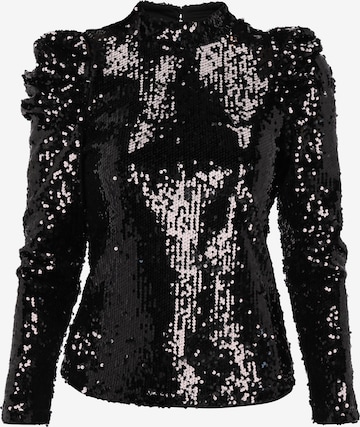 fainaBluza - crna boja: prednji dio