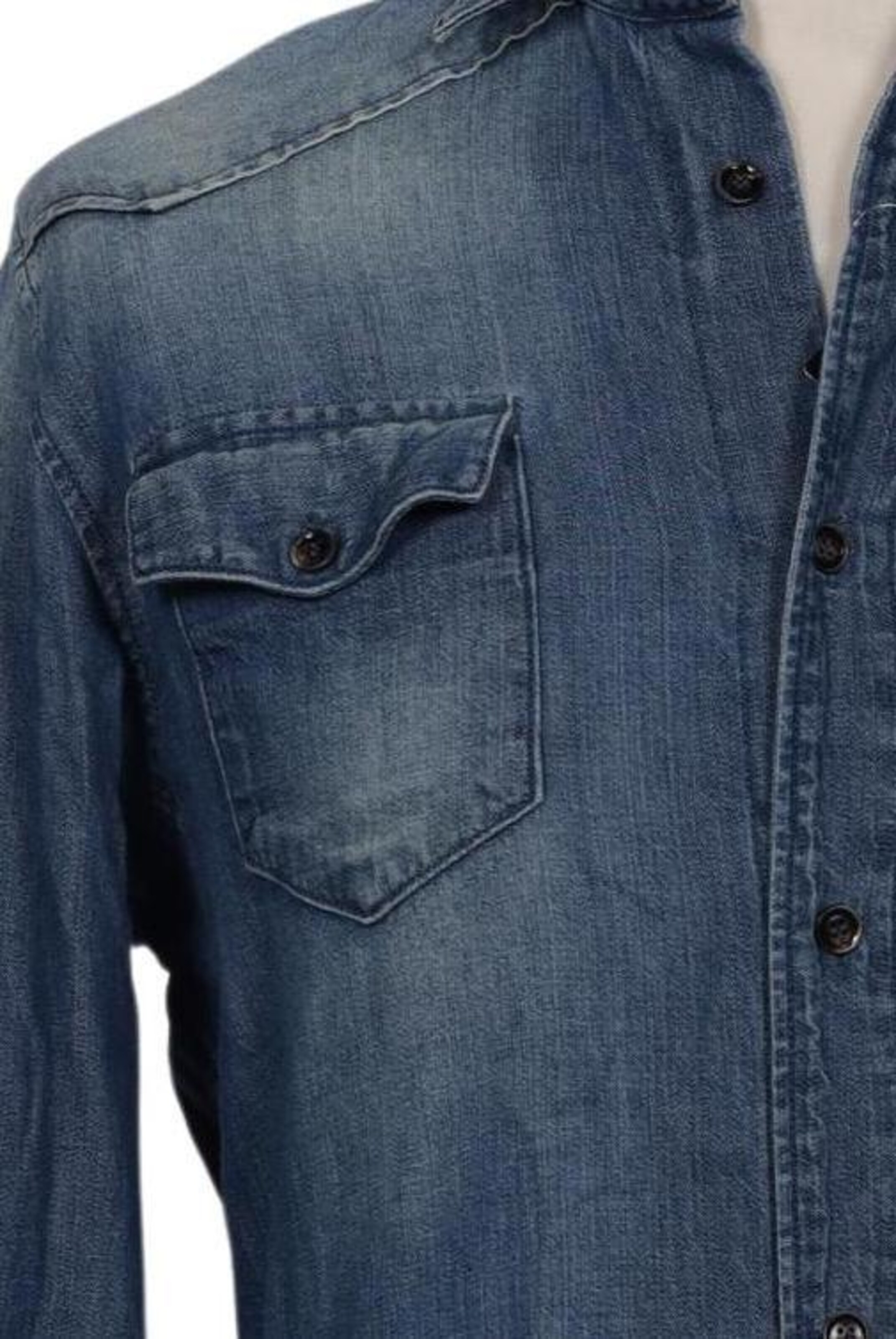 7 for all mankind Hemd M in Blau